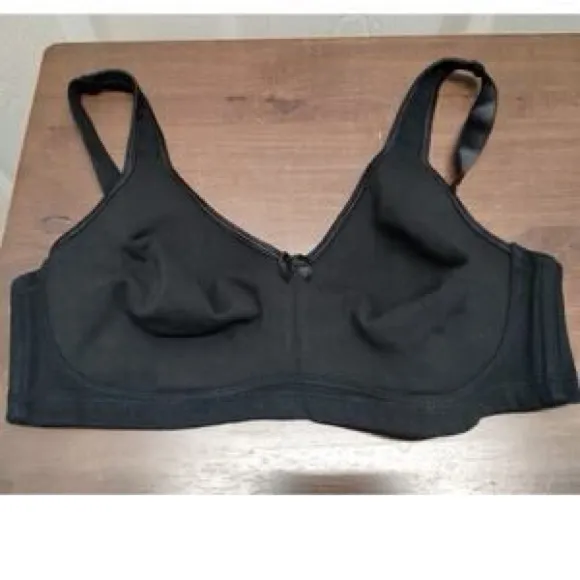 Avenue Body Black Wirefree Full Coverage Bra Unlined Plus Size 42D - Image 2