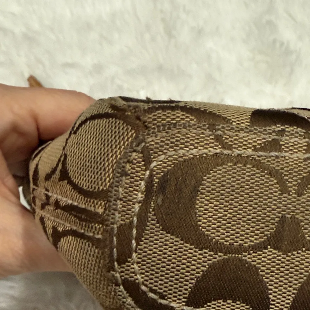 Coach  Tan and Brown Crossbody Bag - Image 9