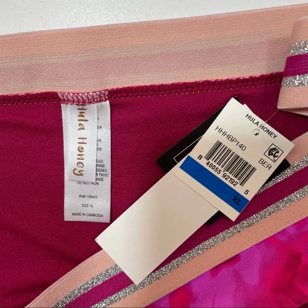 Hula Honey BERRY JAM TIE-DYE Bikini Swim Bottom - Image 3