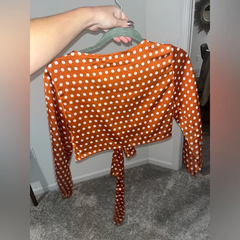 Pretty little thing orange tie top - Image 2