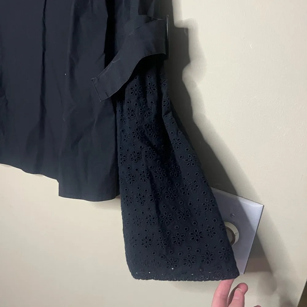 Walter Baker Kenneth Black Eyelet Bell Buckle Sleeve 100% Cotton Medium - Image 5