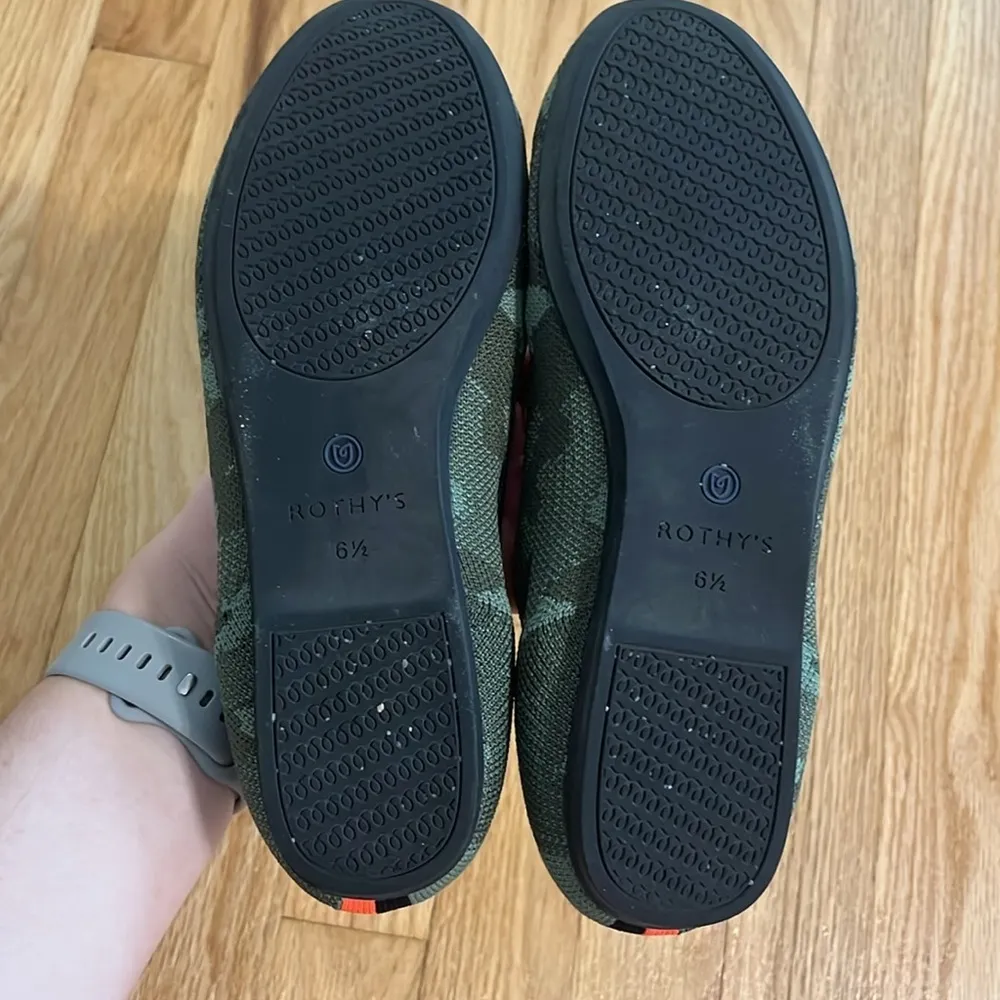 Rothy's The Loafer Olive Camo Sz 6.5 - Image 3