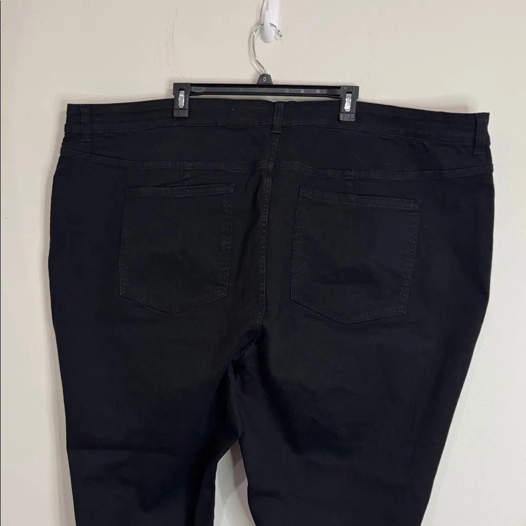 Universal Standard Joni Hi-Rise Curve Slim Leg Black Jeans US sz 6X runs small - Image 5