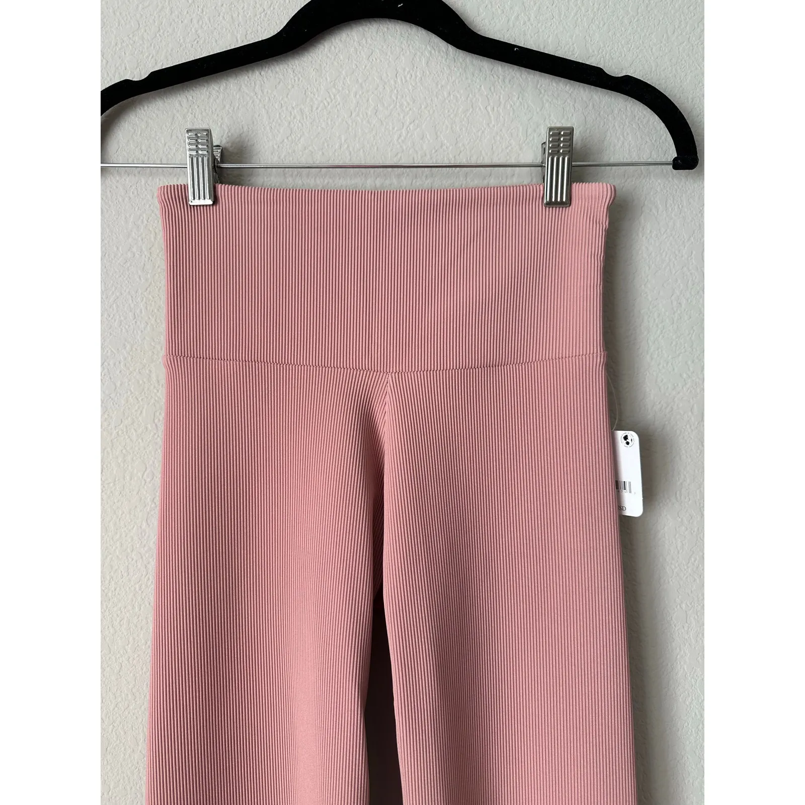 Free People Movement x Onzie Ribbed Slim Flare Leg Dance Leggings Pink Size XS - Image 2