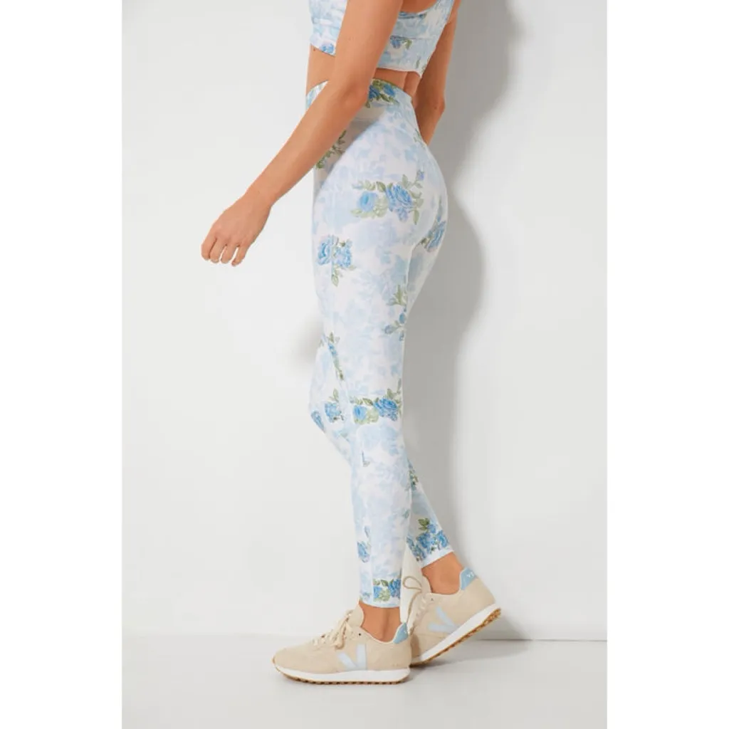 LoveShackFancy Sky Blue Promise Jutta Floral Leggings - Image 3