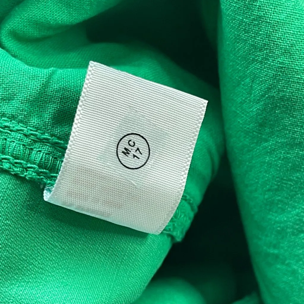 Crown‎ & Ivy Charlotte Crop Pants Women's 10 Green Rolled Cuff Relaxed Fit NEW - Image 9