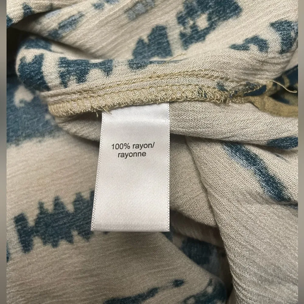 Maurices Olive Tie Dye Flutter Sleeve Kimono - Image 4