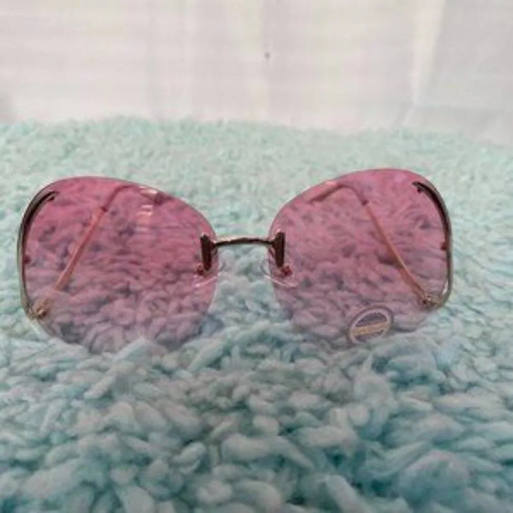 Rimless Pink Lens & Silver Sunglasses NWOT - Image 7