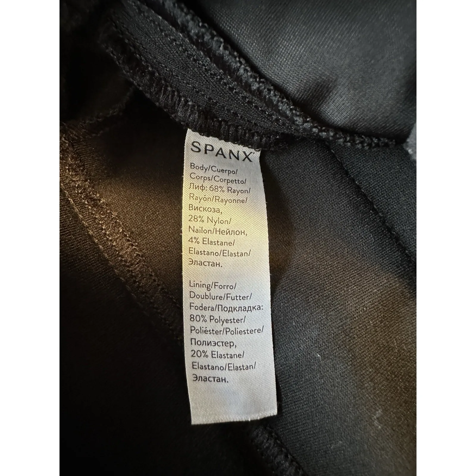 SPANX The Perfect Pant Straight Leg size Medium Black Pull‎ on - Image 4