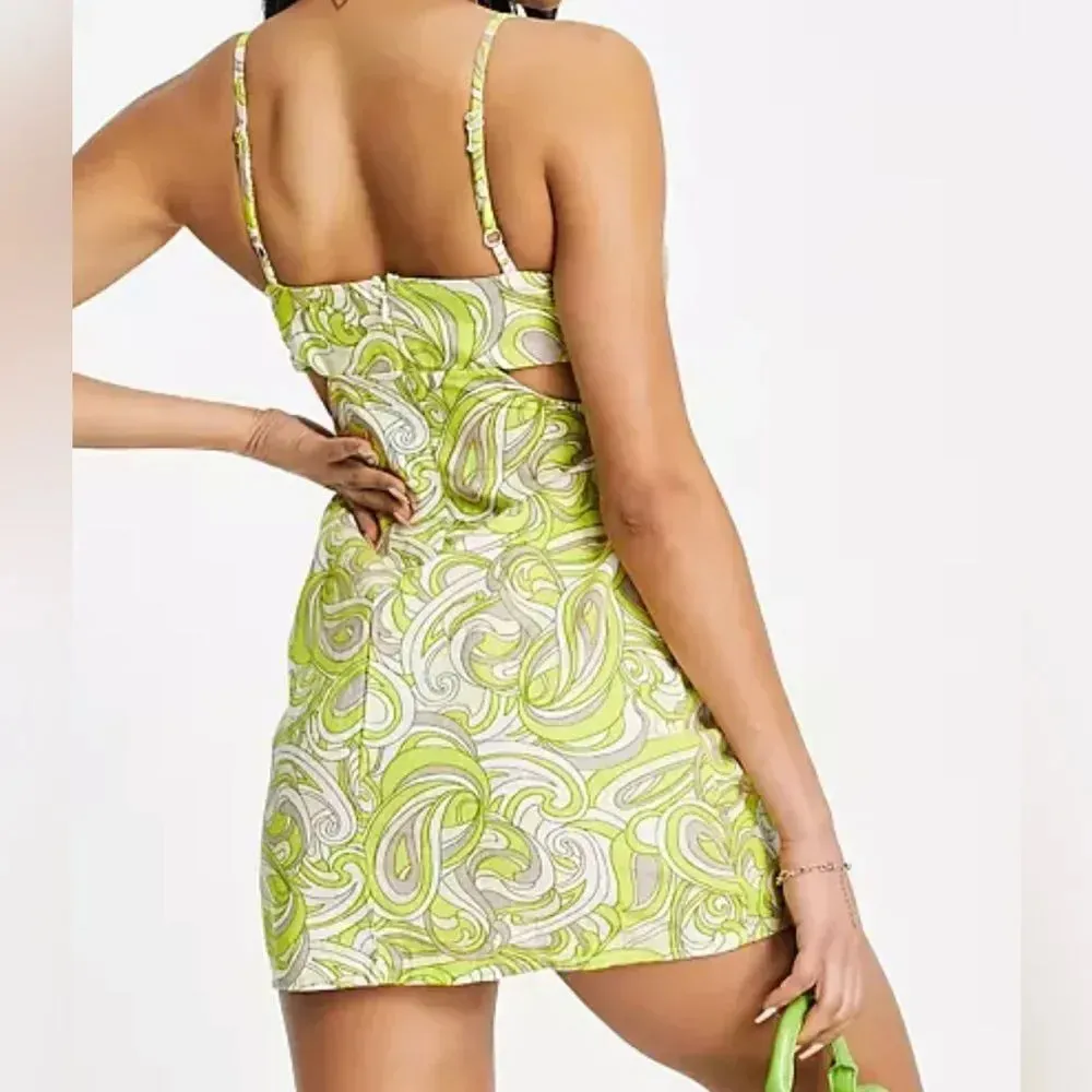 ASOS '60s Swirl Cutout Mini Sundress - Image 4
