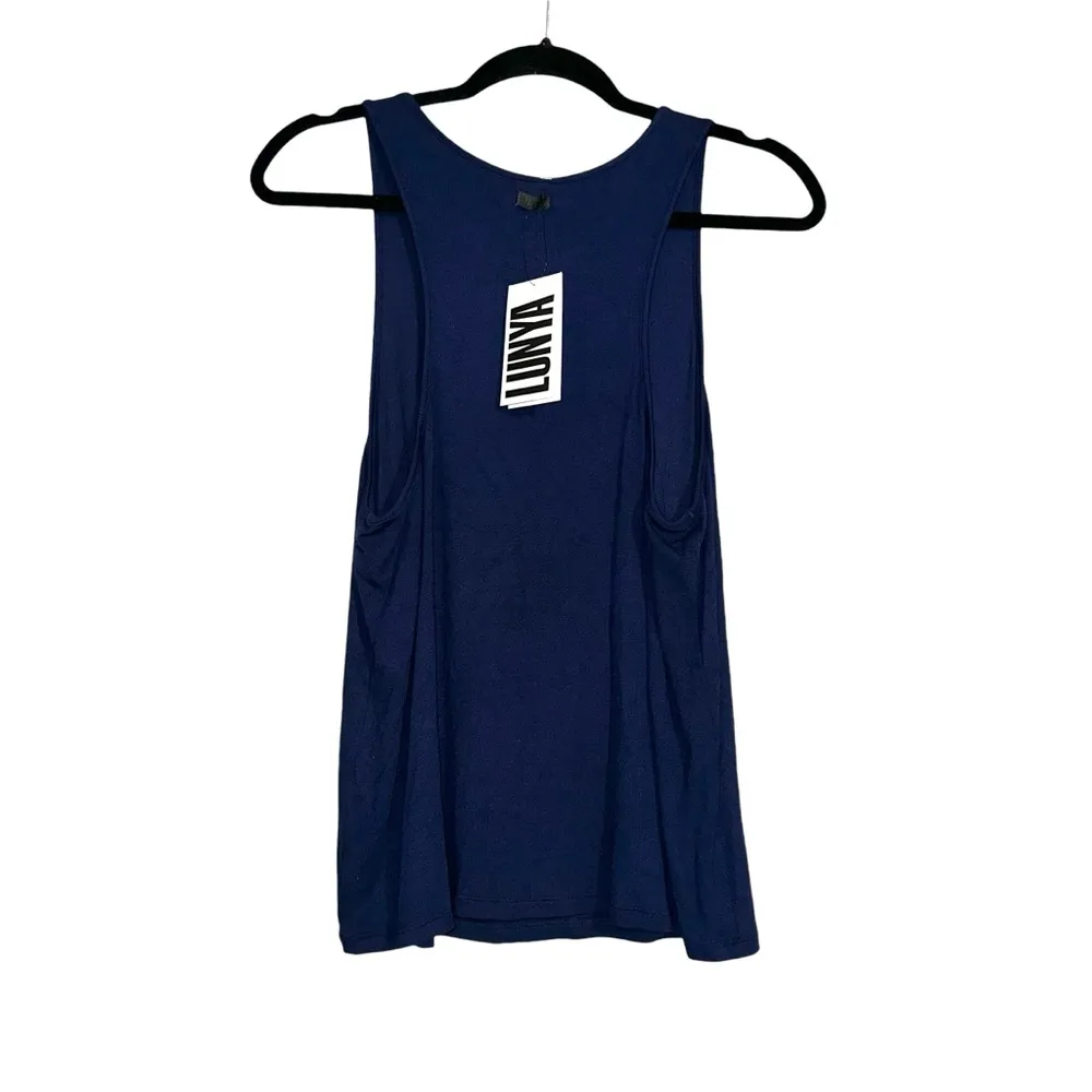 NWT Lunya Ribbed Navy Tank XL Blue - Image 2