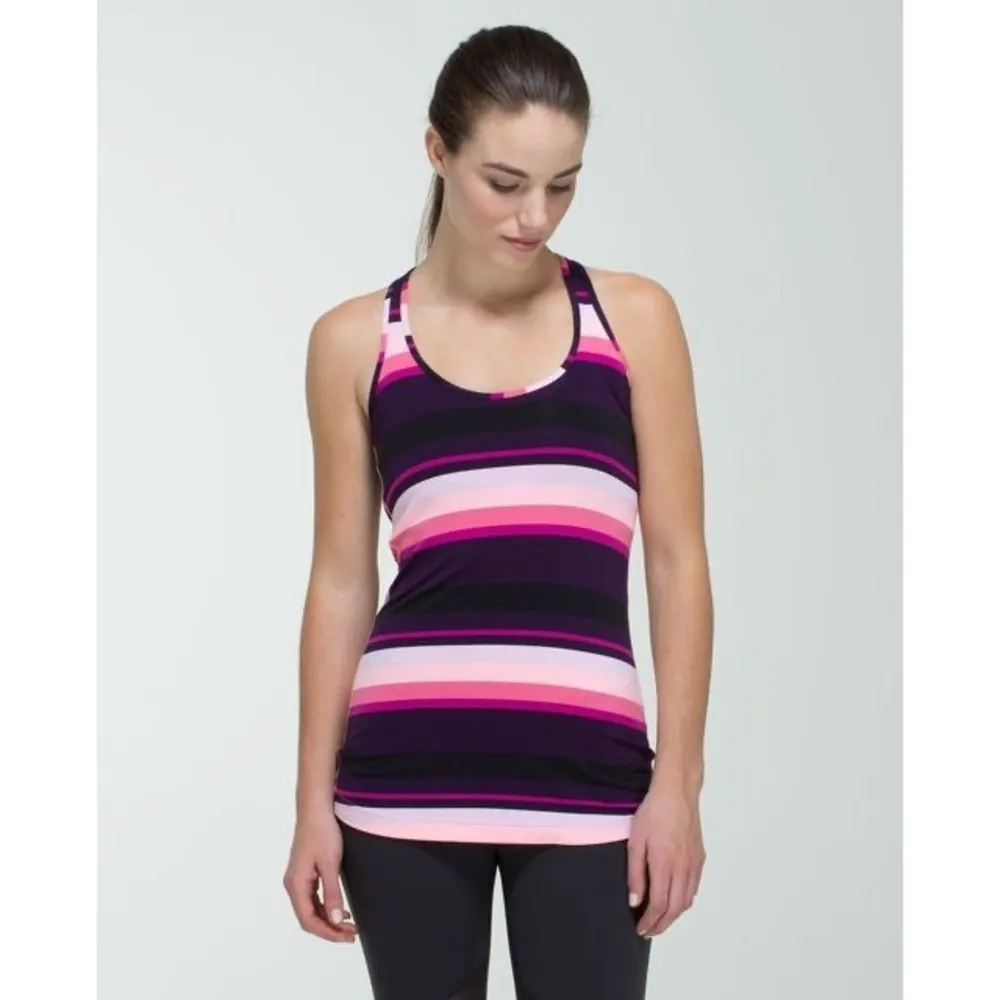 Lululemon Racerback Tank Top Lot of 3 Purple Pink Black Athletic Activewear Sz 8 - Image 10