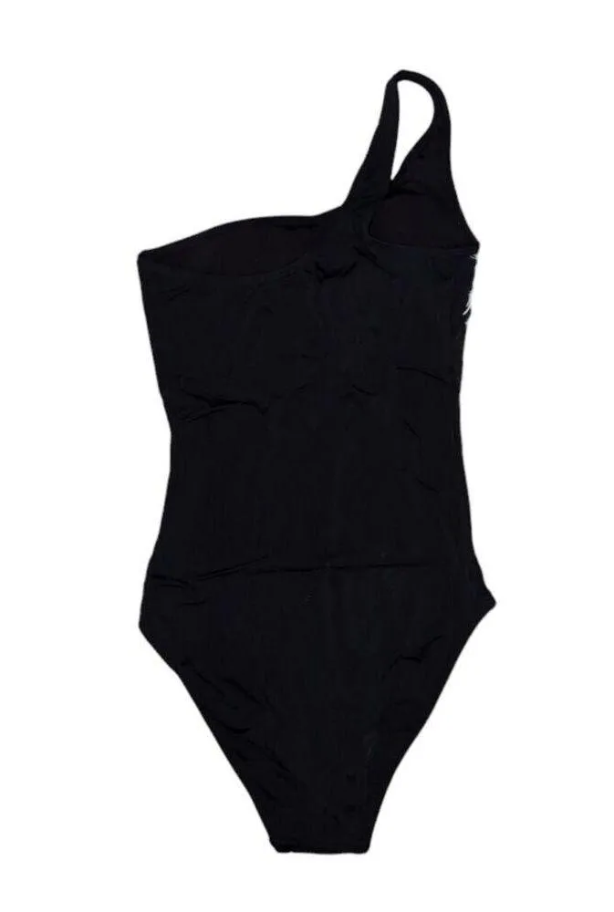 NWT Andie Black Nantucket One Shoulder One Piece Swimsuit Size M - Image 2