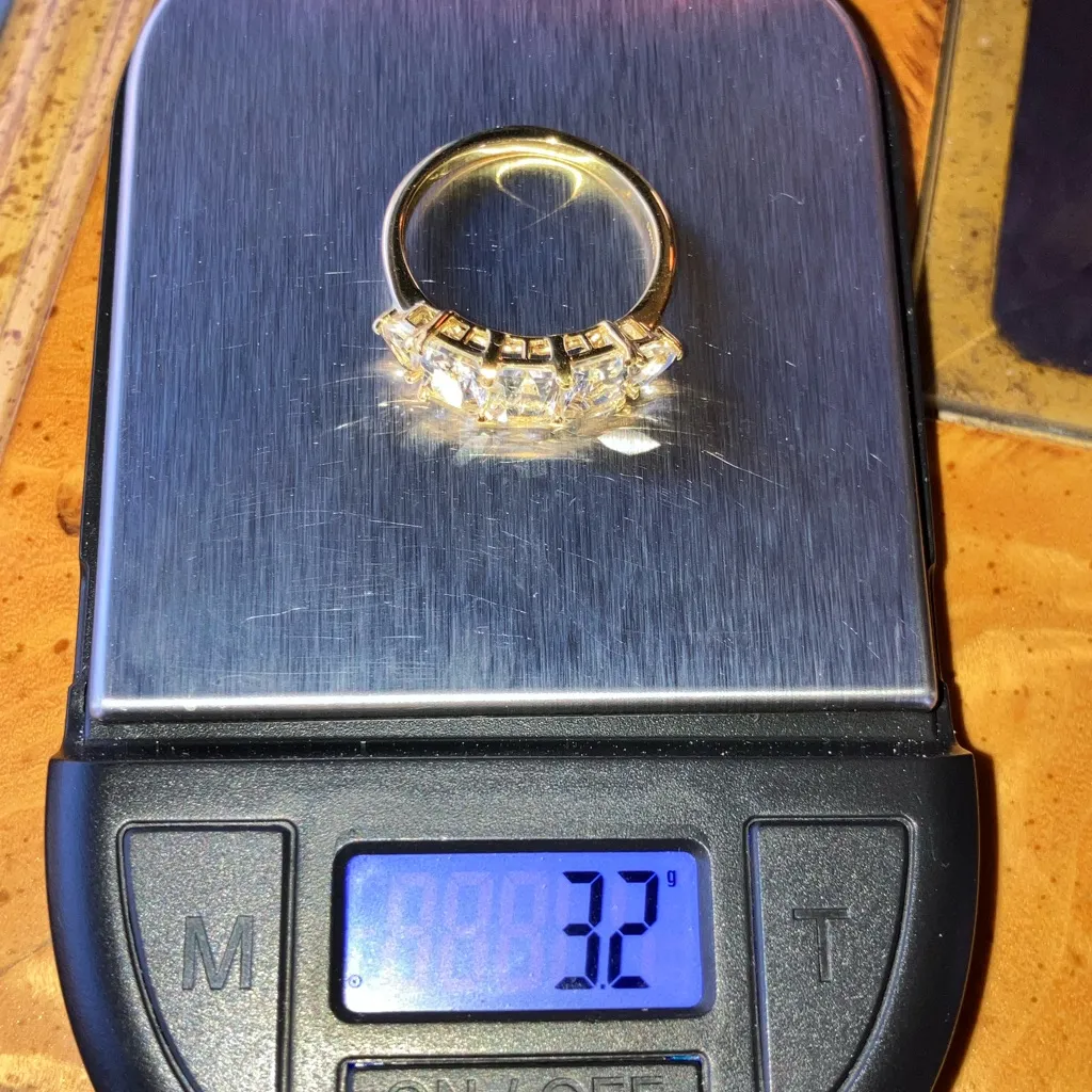 Natural Petalite Sterling Silver Ring Size 9 Gold - Image 9