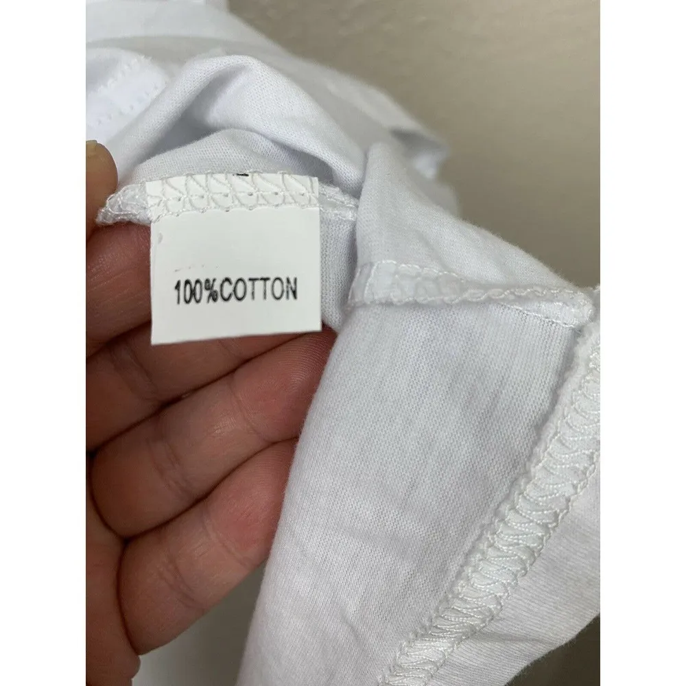LF The Brand Size Small White Short Sleeve Tee Oversized - Image 4