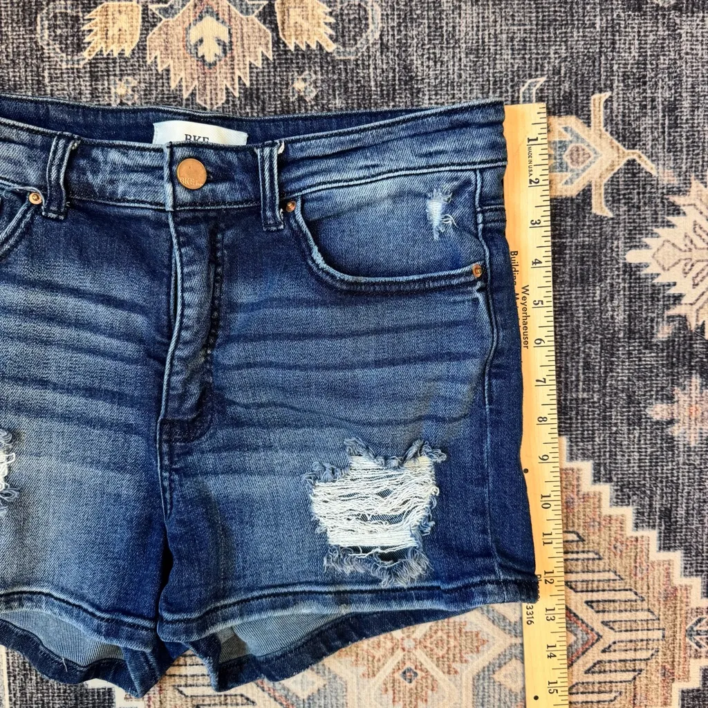 BKE Buckle Parker Distressed Denim Jean Shorts Women’s Size 29 - Image 12