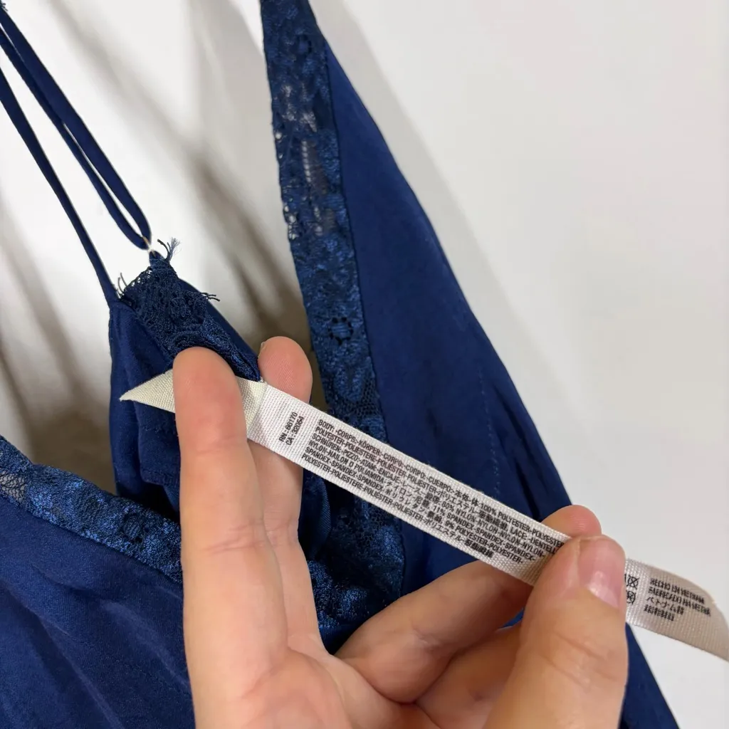 Free People Satin Lace Bodysuit Size Medium - Image 11