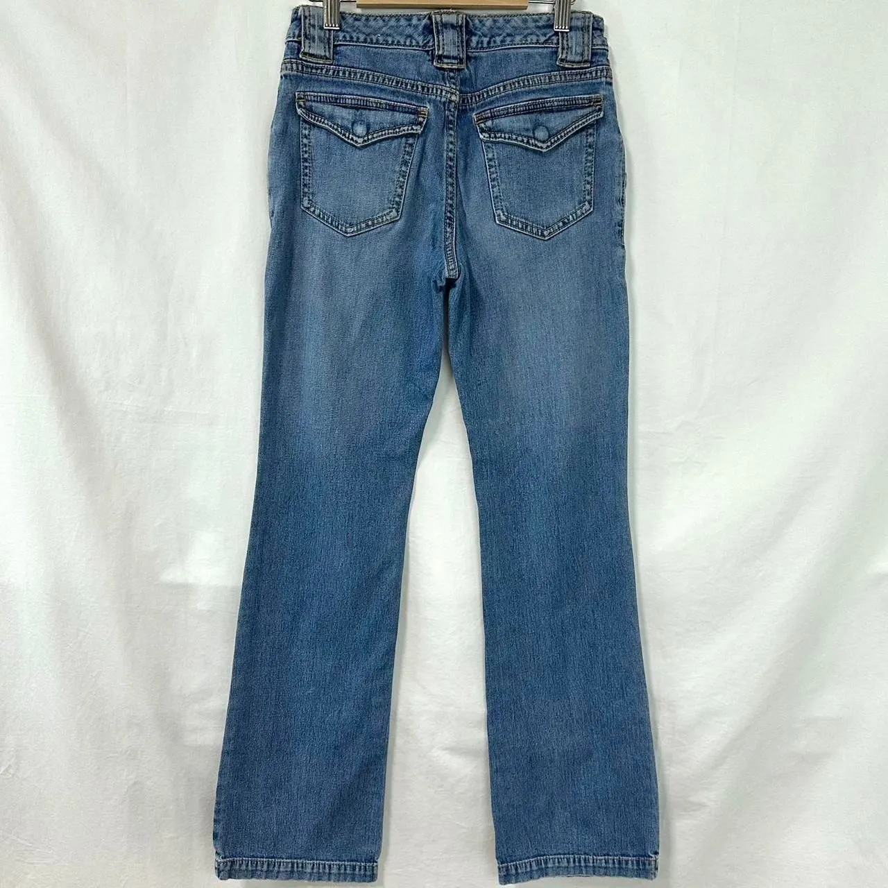 TOMMY JEANS HILFIGER Y2K Blue Denim Low Rise Cargo Flare Bootcut Jeans Women's 1 - Image 4