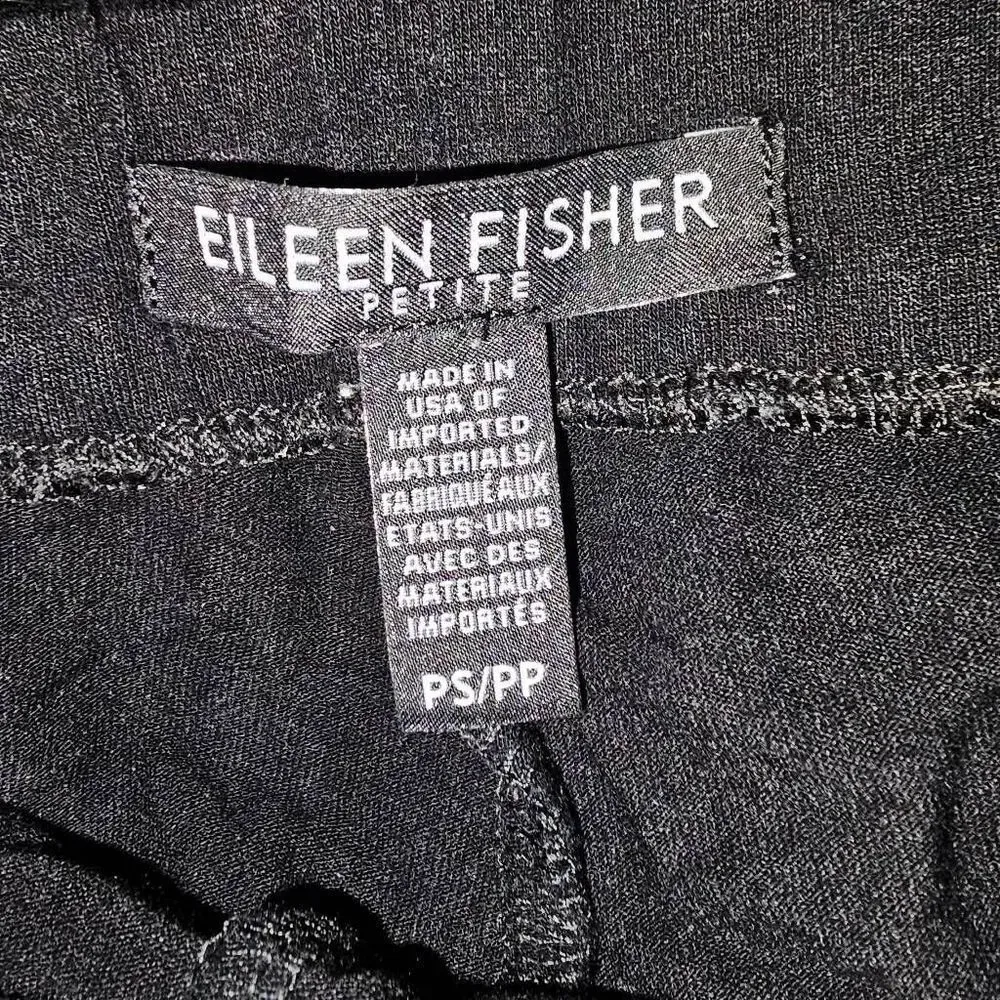 Eileen Fisher Petite Womens Black Stretch Pants PS Petite‎ Small - Image 4