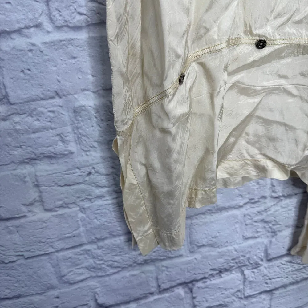 Joey Bisque Playwear Maxi Skirt and Tunic Set Beige Silky Eclectic Size 1 Button - Image 4