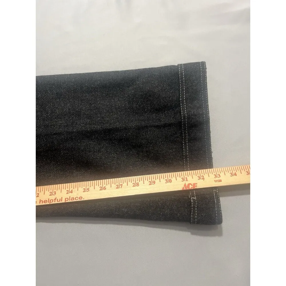 Susana Monaco 100% Lambswool Charcoal Gray Lined Dress Pants Sz 8 Y2K 90’s - Image 7