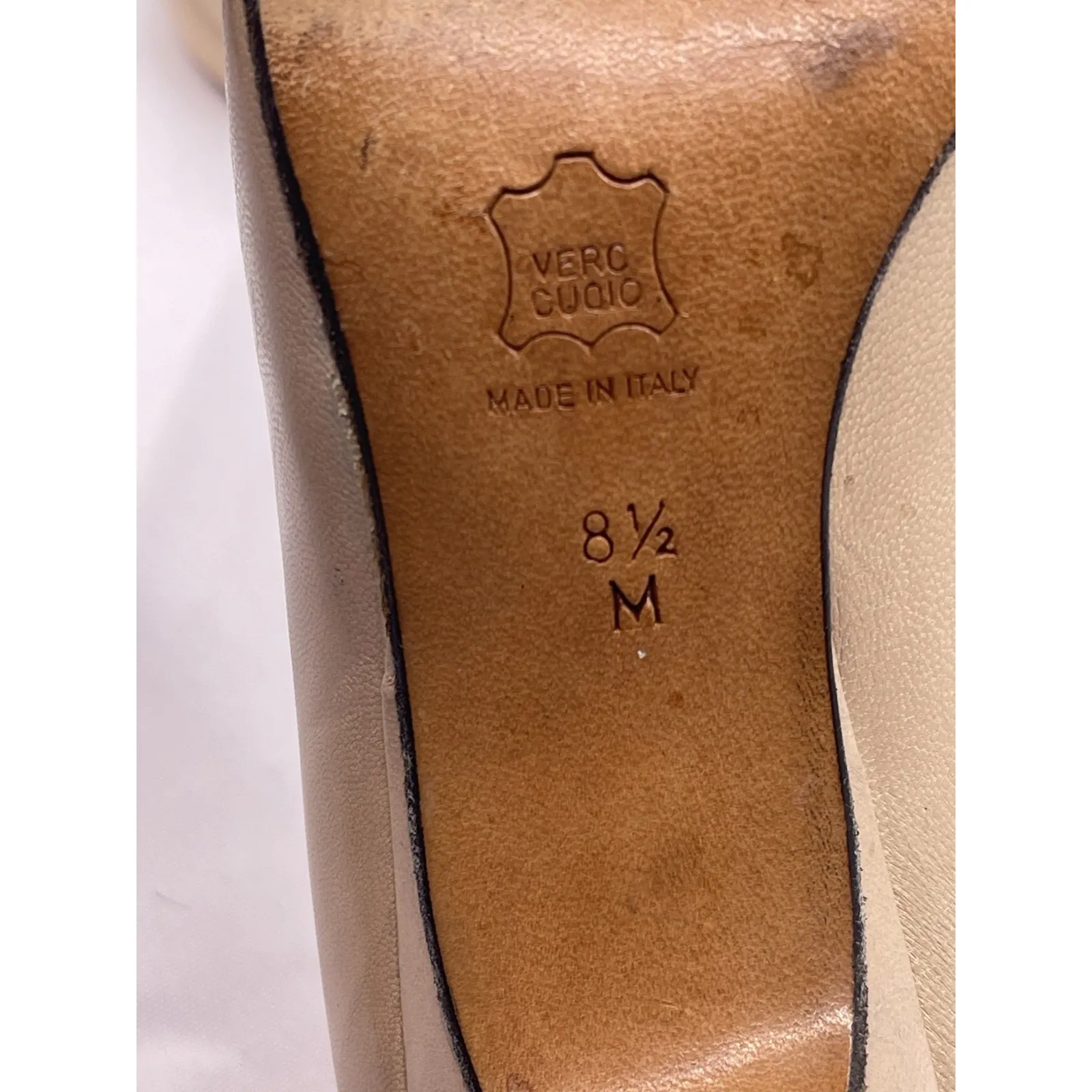 Yves Saint Laurent Paris YSL Beige Pointed Pumps Sz‎ 8.5 Nude Leather bin 1 - Image 8