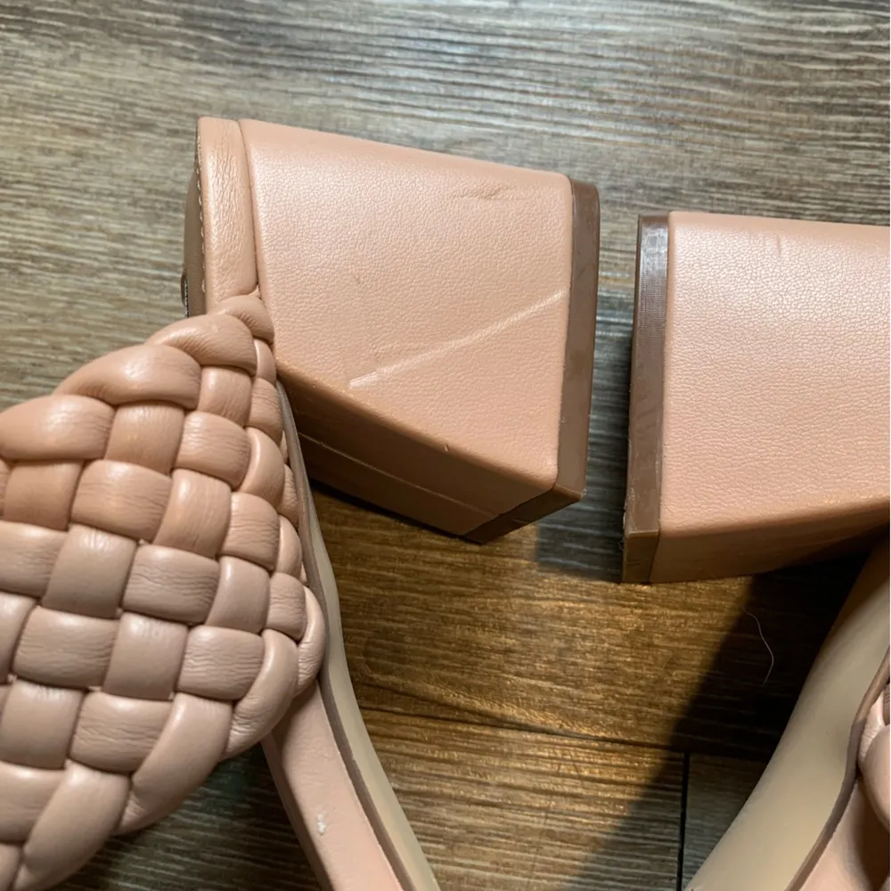 Steve Madden Tielo Woven Fashion Texture Straps Slide Stacked Heeled Sandals 9 - Image 2