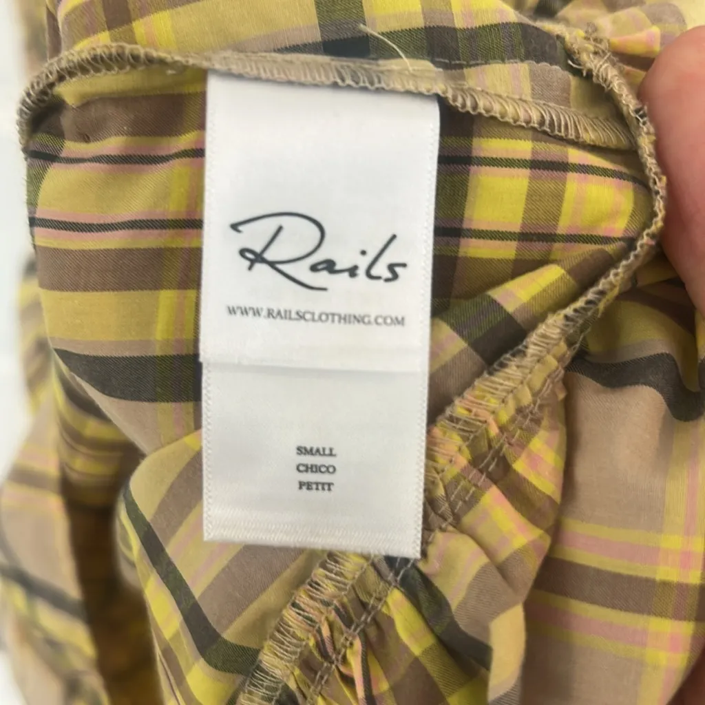 Rails Rumi Dress Sundress in Sunflower Plaid NWOT Small - Image 5