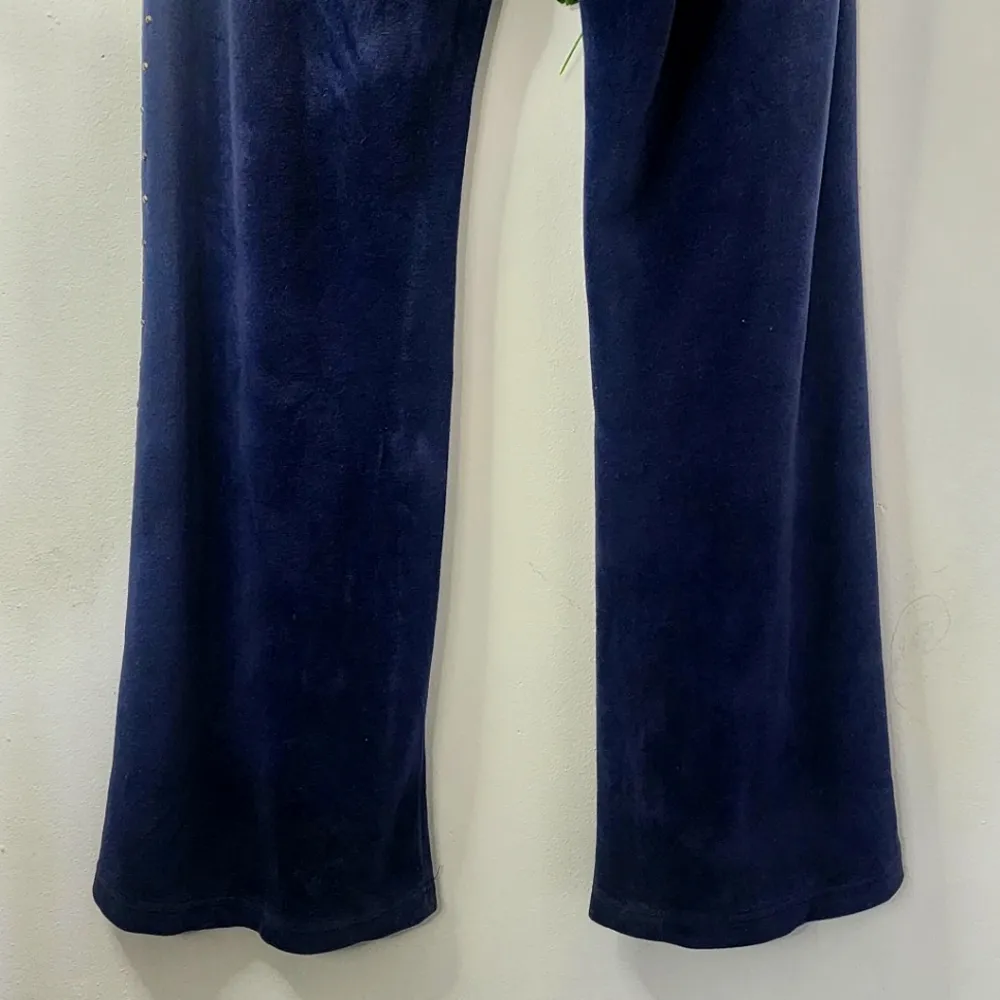 Y2K Baby Phat Navy Blue Velour Track Pants - Image 7
