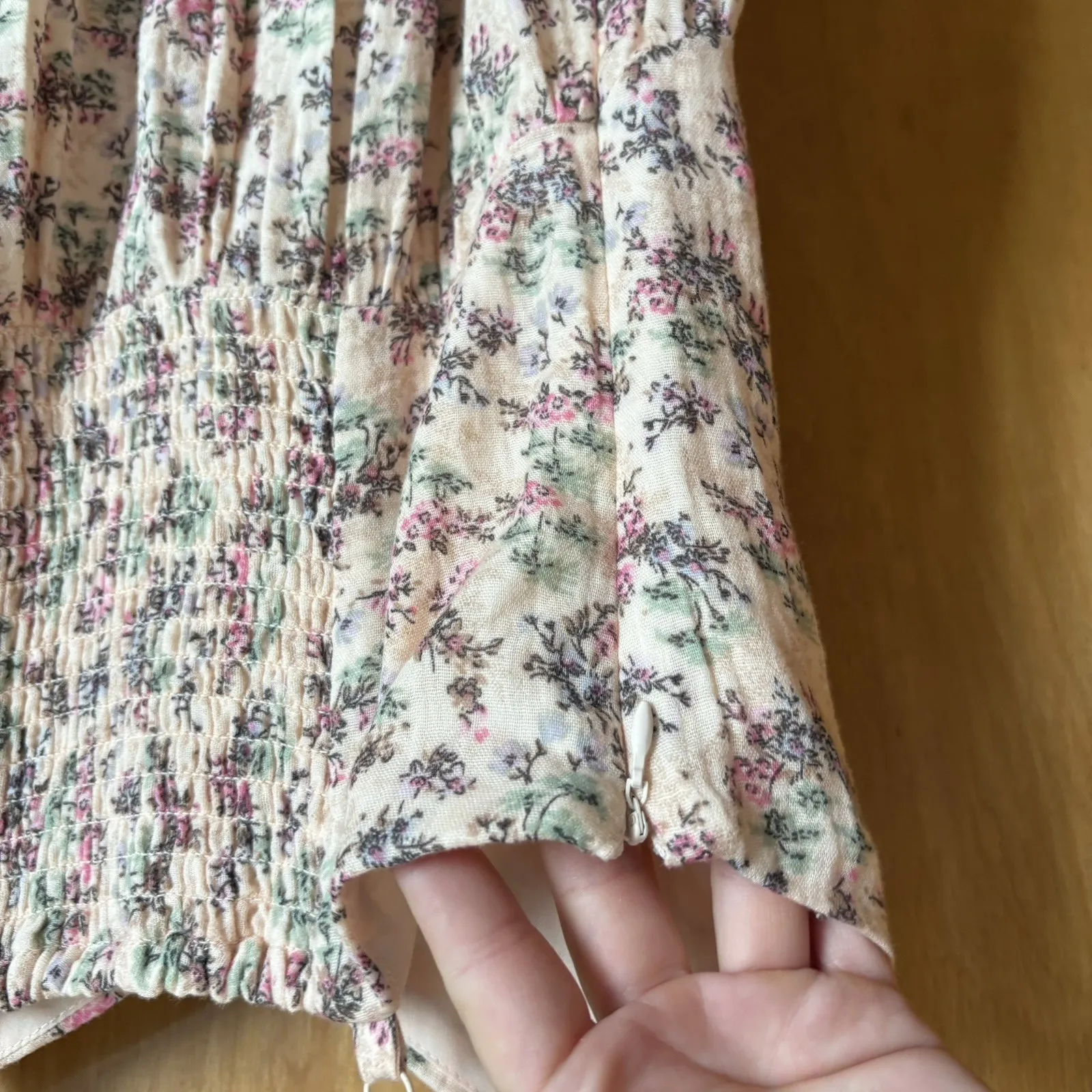 Tinseltown Juniors Textured Rosette‎ Midi Peach Kiss Womens Small NWT DITSY - Image 6