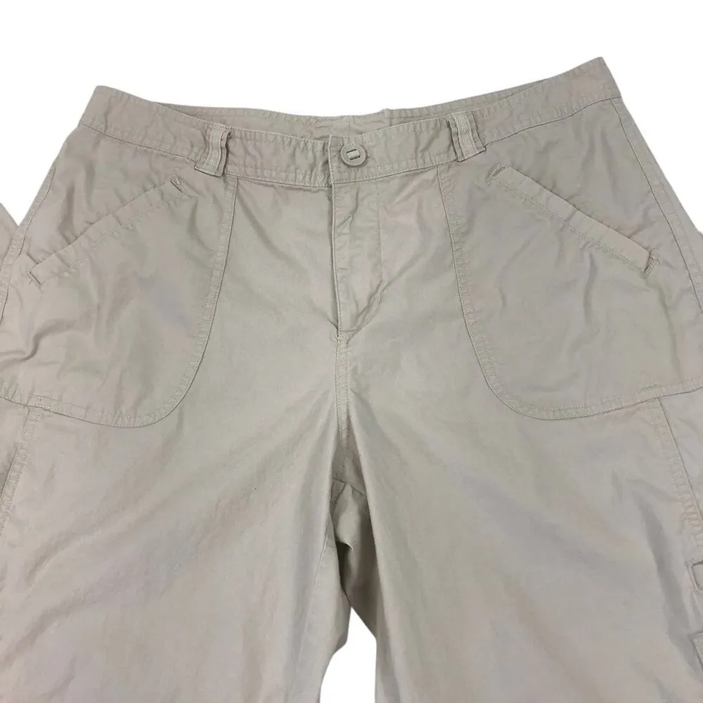 COLUMBIA Cotton Cargo Pant Women 12 Hiking Travel Outdoor Gorpcore Grunge Baggy - Image 4