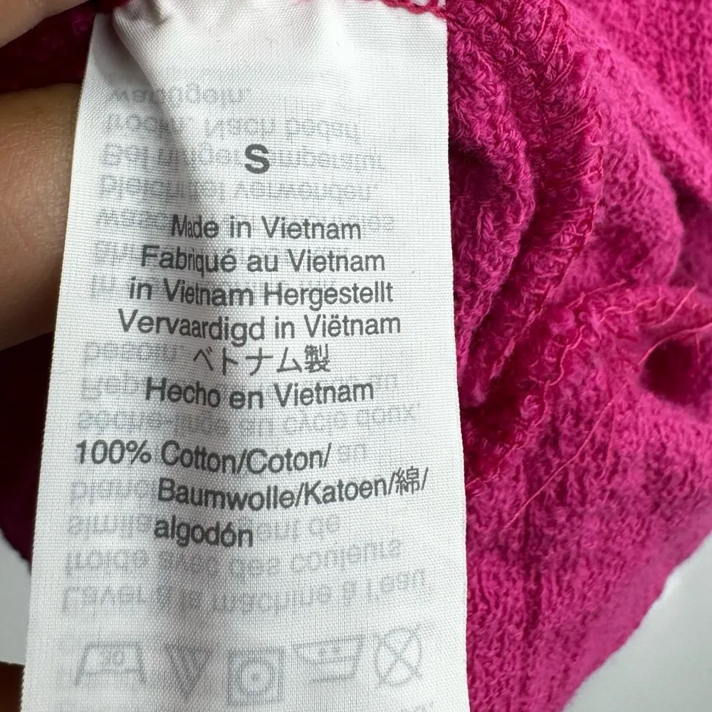 J Crew Faux Wrap Textured Crepe Top Pink Size Small - Image 5