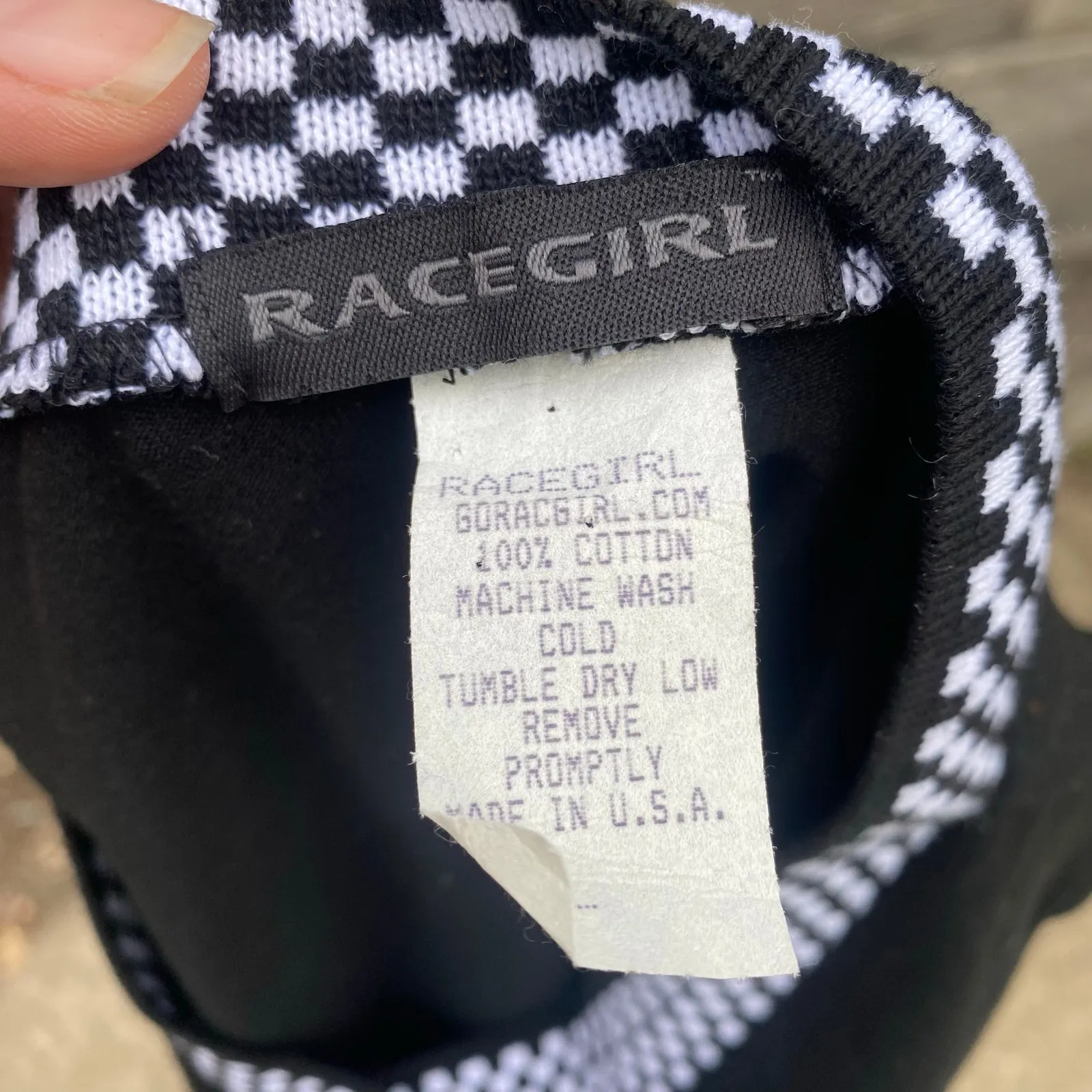 Size S//Vintage Y2K Babydoll Race Girl Top Black - Image 5