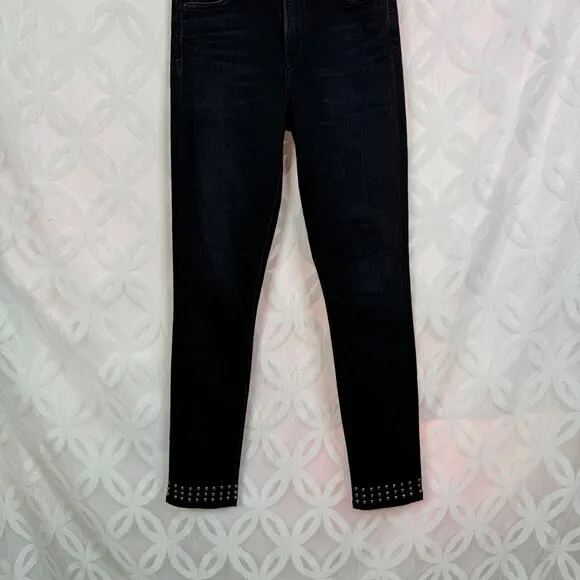 Citizens of Humanity Rocket High RIse Skinny Ankle‎ Studded Jeans Size 25 - Image 16