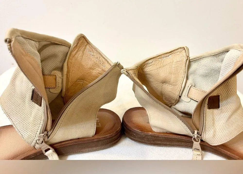 Miz Mooz Women’s Forge Leather Studded Gladiator Sandals in Stone Size 38 - Image 10