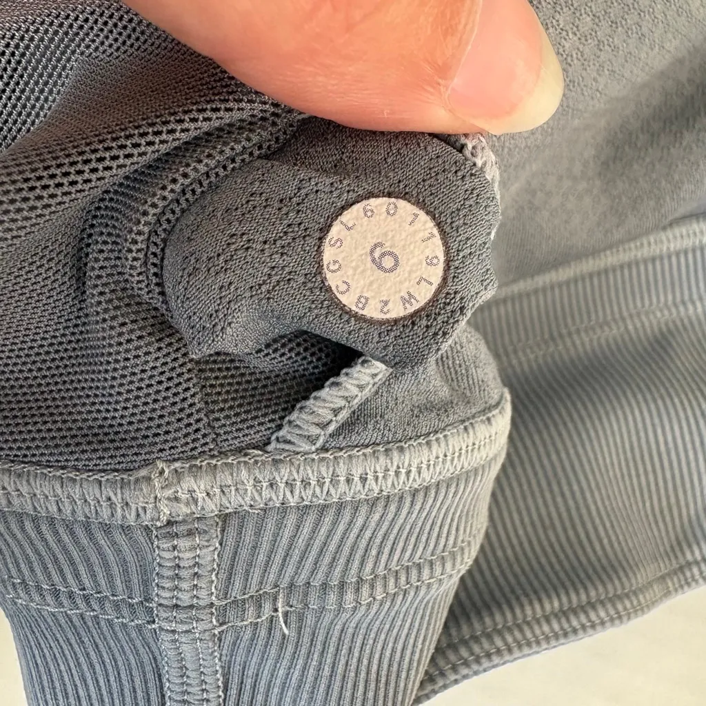 Women's Lululemon Free To Be Bra *Long Line Rib Snow Wash Washed Moon Blue 6 - Image 7