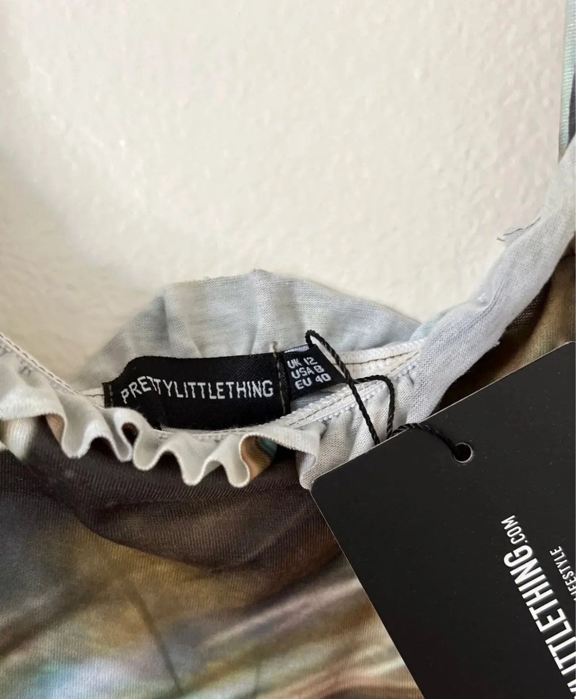 Pretty Little Thing Galaxy Self Tie Mini Dress - Image 12