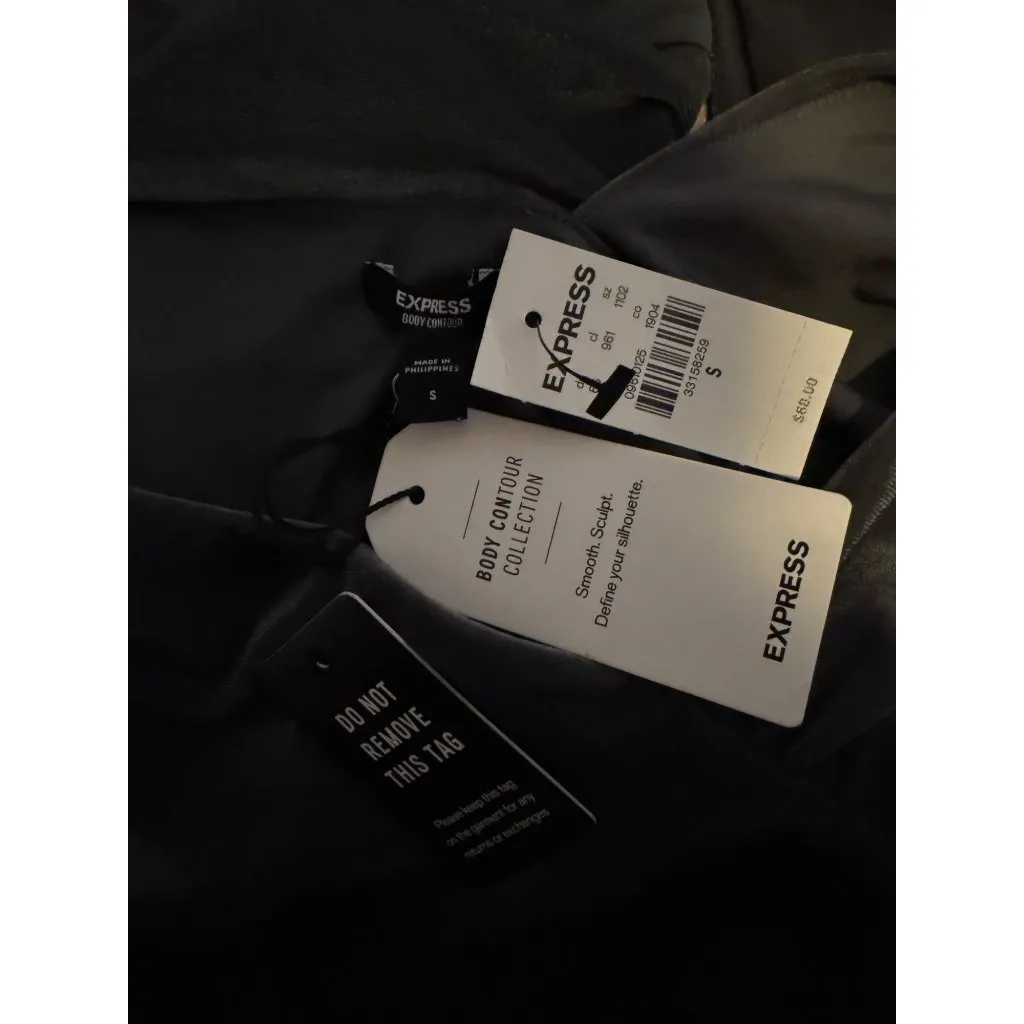 NWT Express Gray Velvet Long Sleeve Bodysuit - Image 5