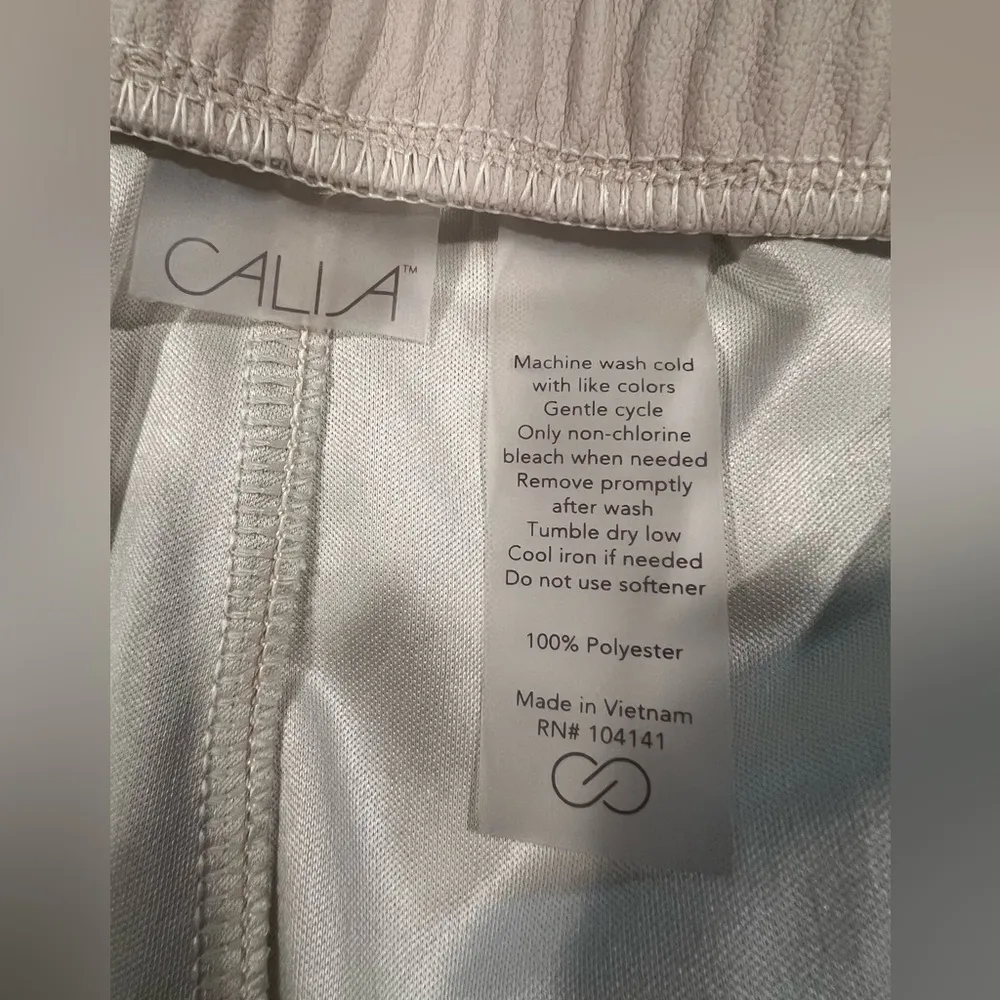 Calia by Carrie Underwood Faux Leather Joggers Size XL Read Measurements Tan - Image 7