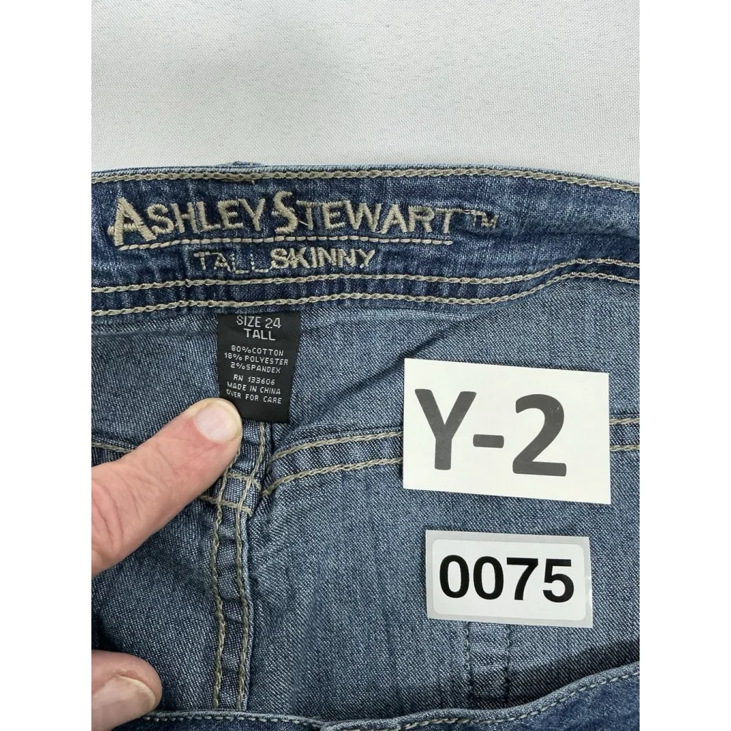 Womans Excellent Condition Ashley Stewart Blue Jeans 21T Skinny 0075/Y-2 - Image 3