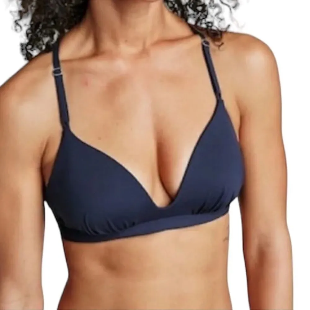Athleta Navy Prism Back Bikini Top Swimsuit Size Large - Image 3