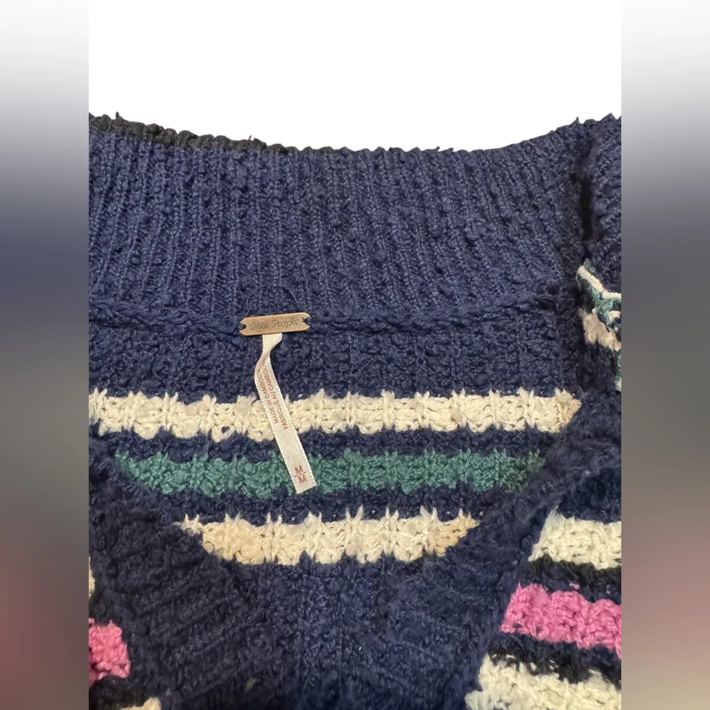 Free People Kennedy Striped Pullover Sweater | New With Tags Size Medium - Image 6