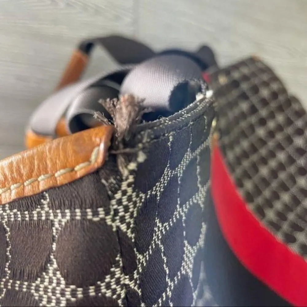 kate spade Noel pattern baby diaper bag purse & changing pad tote bag - Image 12