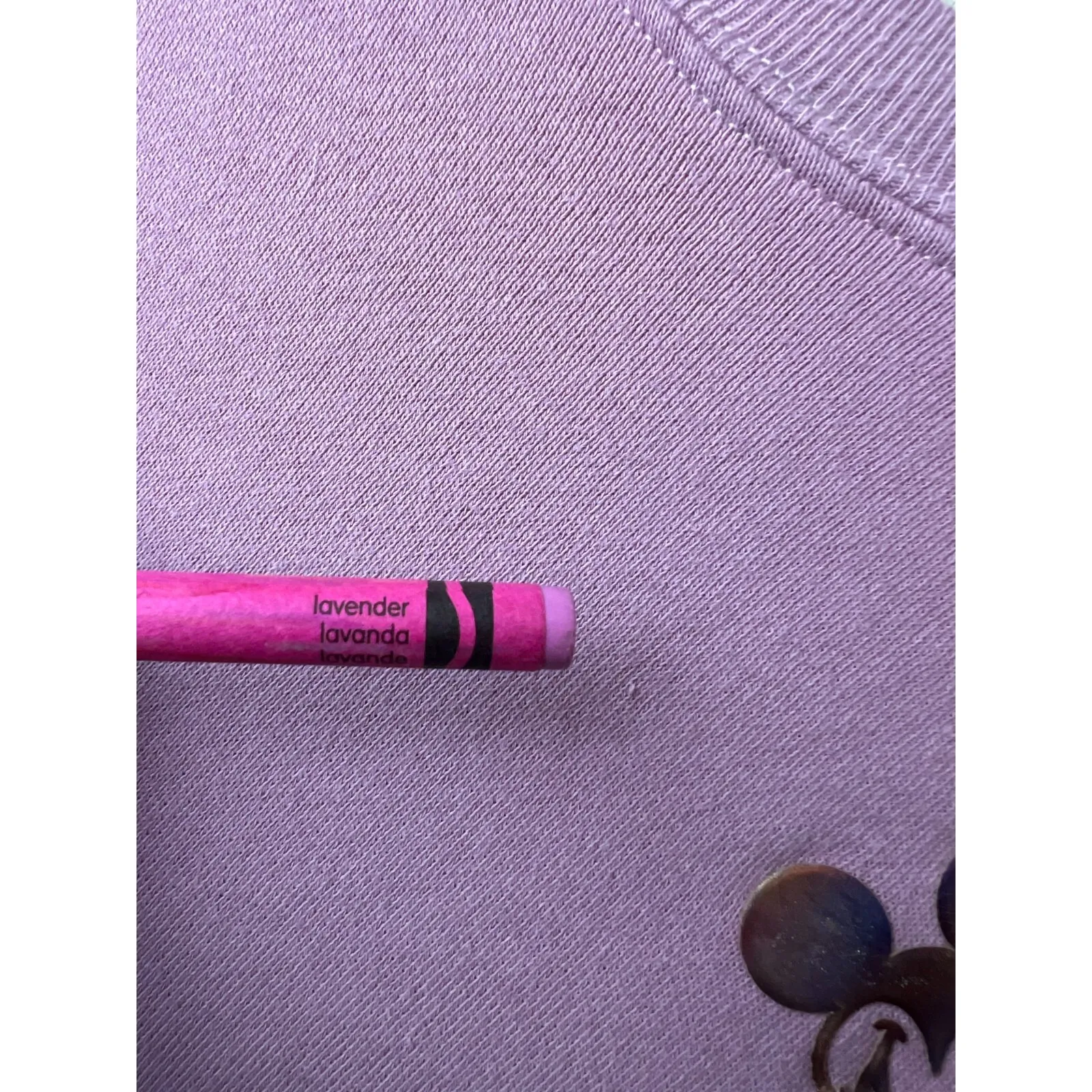 Disneyland Spirit Jersey XS Extra Small EARidescent Disney Sequins Sweatshirt - Image 6