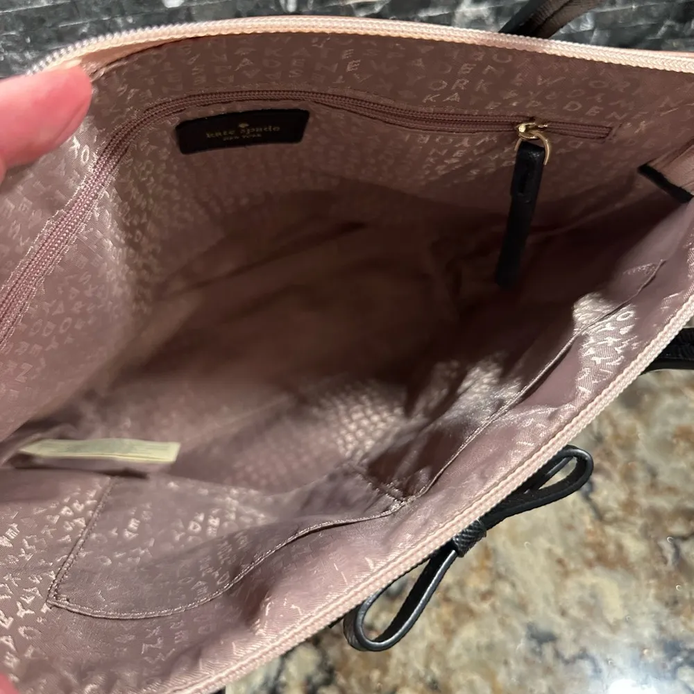 Kate Spade Jarelyn Mavis Street Tote Sparkle Glittered Rose Gold New NWOT Purse - Image 9