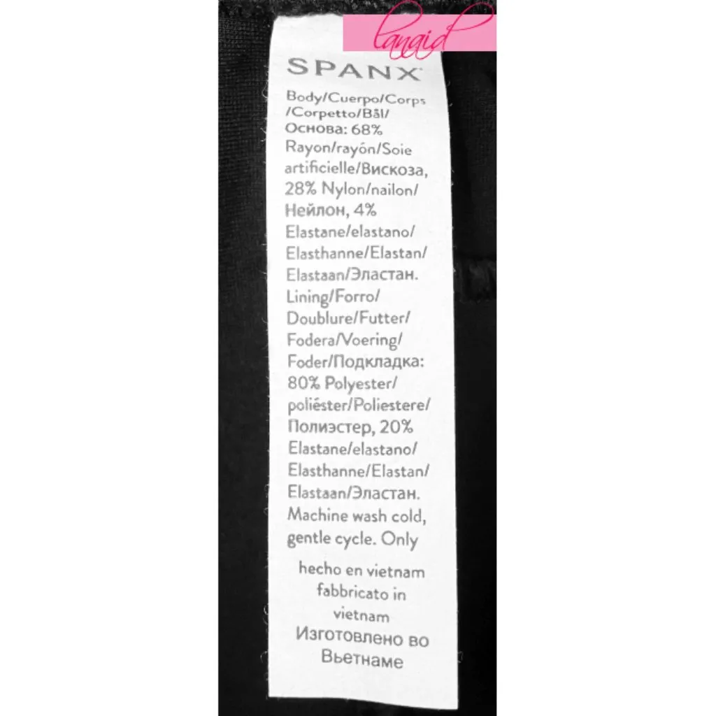 Spanx Perfect Pant Hi-Rise Flare Black Ponte High-Waisted Shapewear Trousers XLP - Image 12