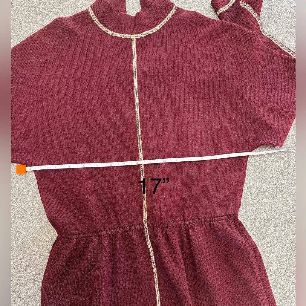 St. John Vintage Aubergine Sweater Dress - Image 6