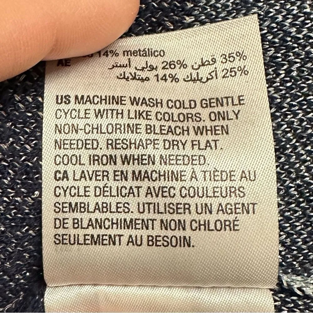 Maison Jules Womens Metallic Mock neck Pullover Sweater - Image 12