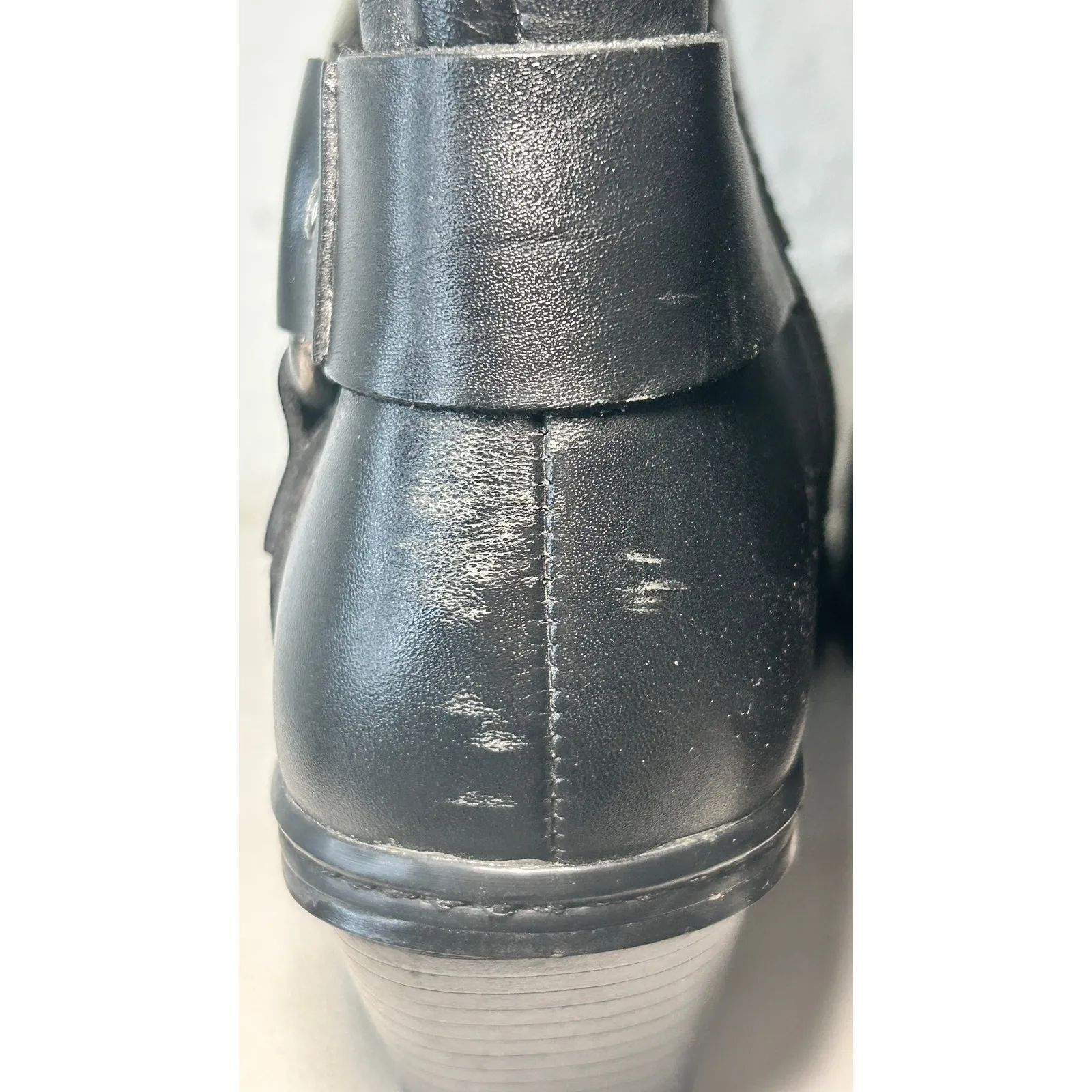 Harley Davidson Women's Black Leather Fashion Boots Brash D84378 Size 7 - Image 6