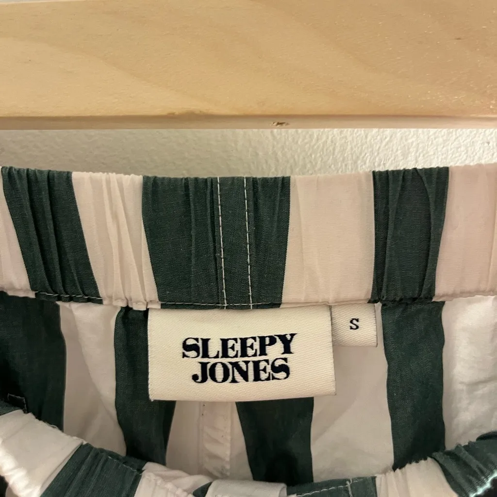 Sleepy Jones Marina Pajama Set Green - Image 3